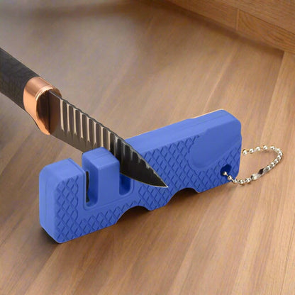 Aiguiseur de Couteaux - MiniOutdoorsKnifeSharpener™ - Bleu - KingTrekking