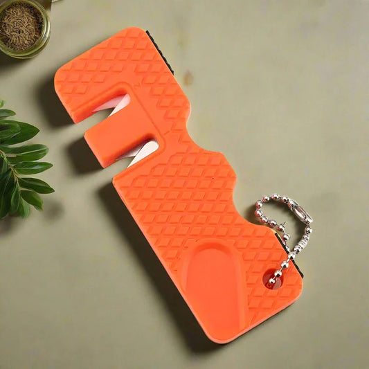 Aiguiseur de Couteaux - MiniOutdoorsKnifeSharpener™ - Orange - KingTrekking