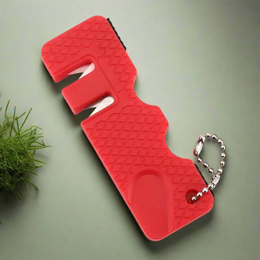 Aiguiseur de Couteaux - MiniOutdoorsKnifeSharpener™ - Rouge - KingTrekking