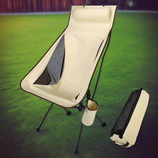 Chaise de Camping - FoldingCampingChair™ - Beige - KingTrekking
